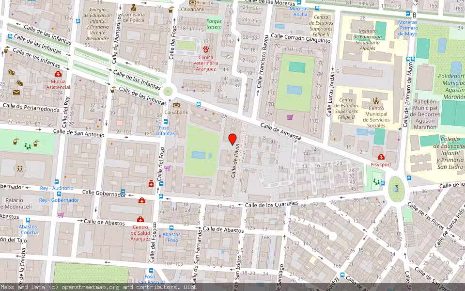 Mapa de Subasta Inmueble (Vivienda) en Aranjuez, Madrid