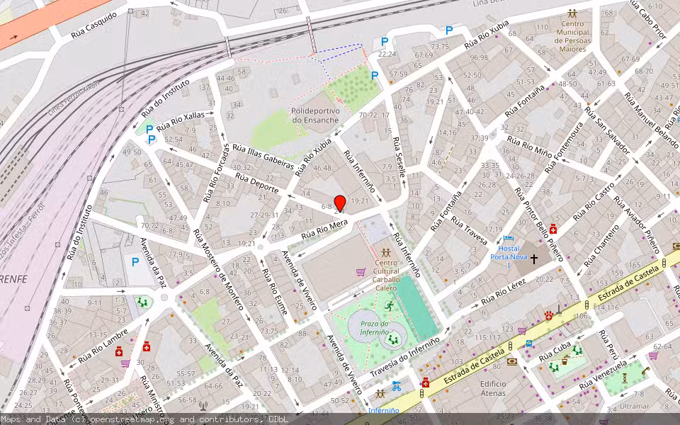 Mapa de Subasta Inmueble (Garaje) en Ferrol, A Coruña