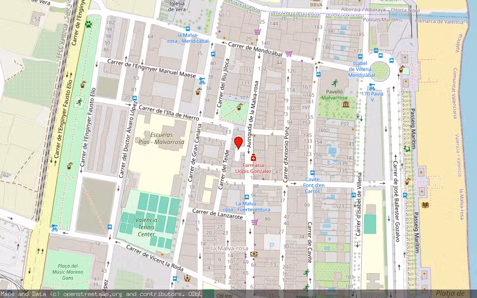 Mapa de Subasta Inmueble (Vivienda) en Valencia, Valencia/València