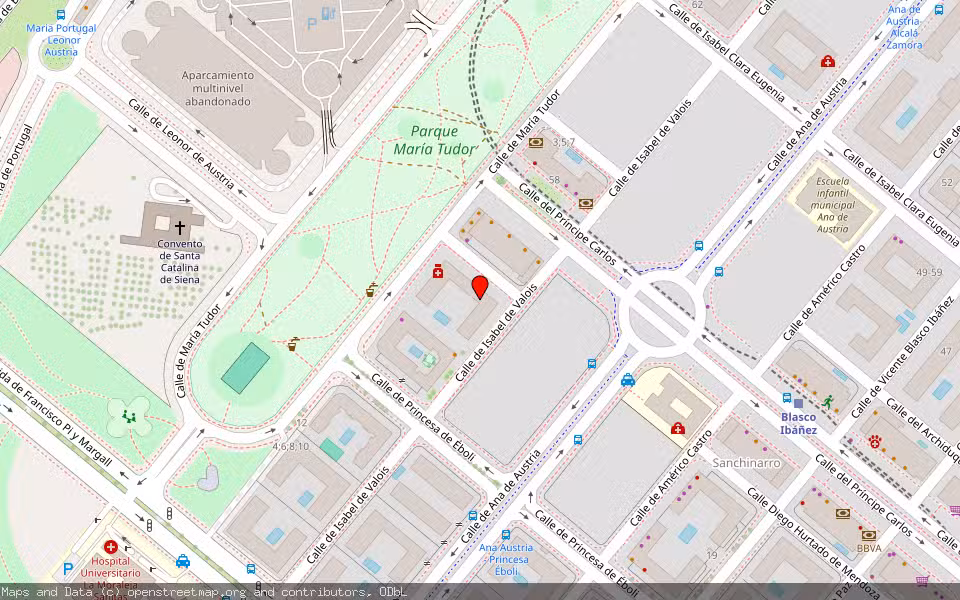 Mapa de Subasta Inmueble (Vivienda) en Madrid