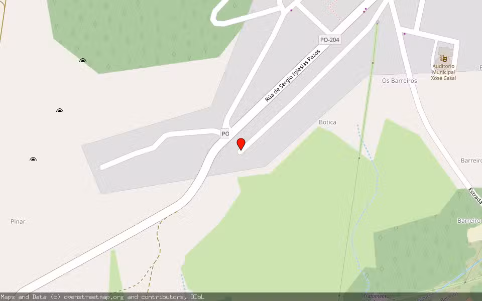 Mapa de Subasta Inmueble (Local comercial) en Vila De Cruces, Pontevedra
