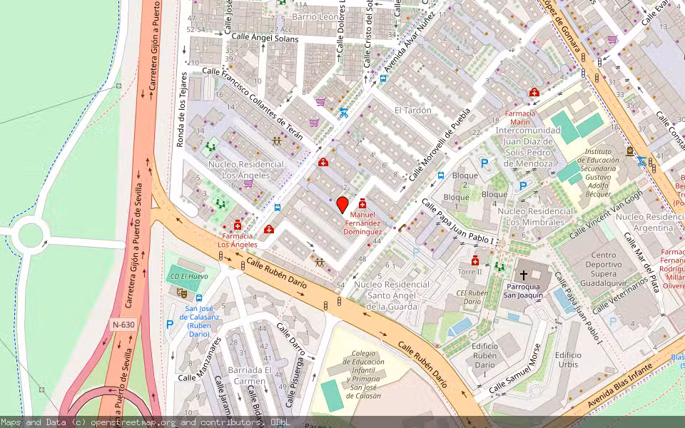 Mapa de Subasta Inmueble (Vivienda) en Sevilla