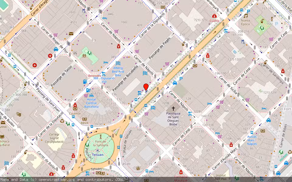 Mapa de Subasta Inmueble (Vivienda) en Barcelona