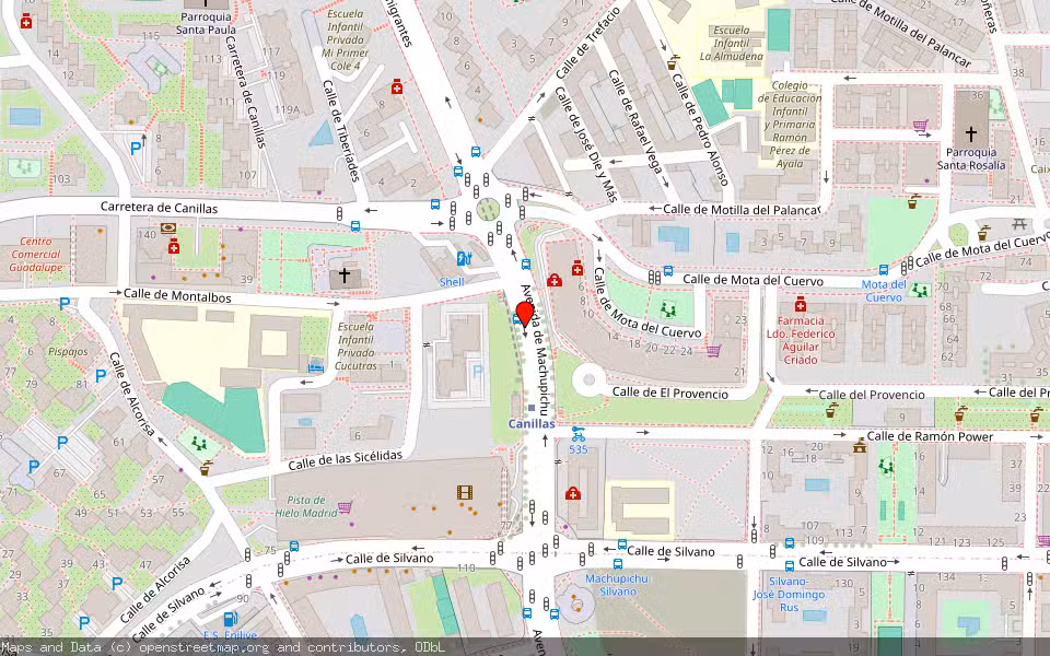 Mapa de Subasta Inmueble (Local comercial) en Madrid