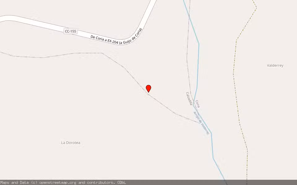 Mapa de Subasta Inmueble (Finca rústica) en Coria, Cáceres