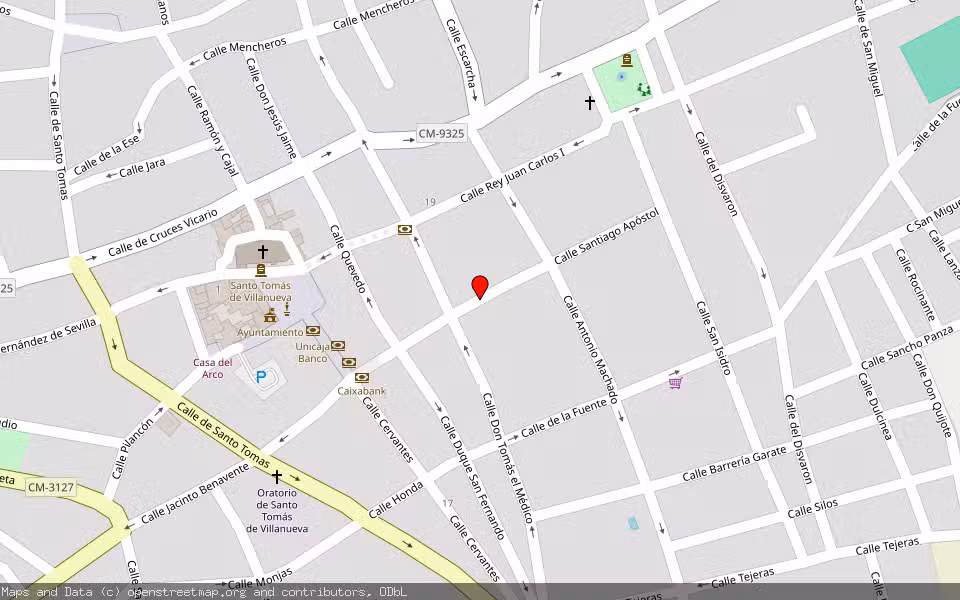 Mapa de Subasta Inmueble (Garaje) en Villanueva De Los Infantes, Ciudad Real