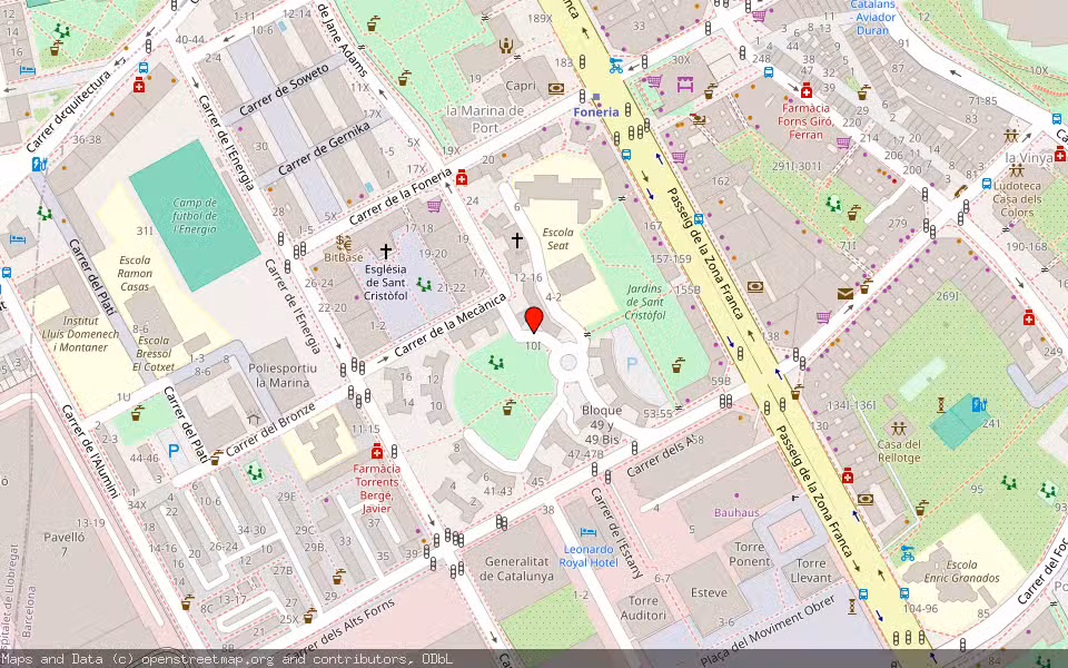 Mapa de Subasta Inmueble (Vivienda) en Barcelona