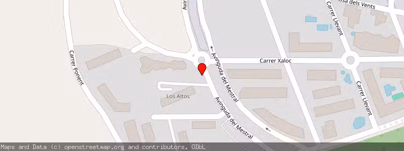 Mapa de Subasta de Inmueble (Vivienda) en Villajoyosa, Alicante 