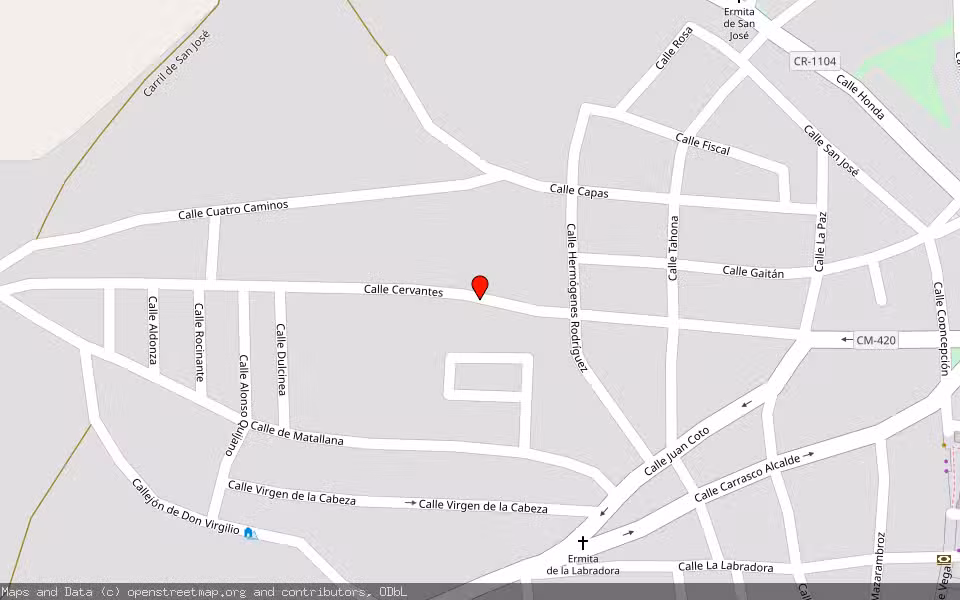 Mapa de Subasta Inmueble (Vivienda) en Herencia, Ciudad Real