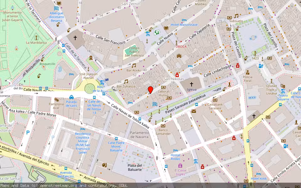 Mapa de Subasta Inmueble (Vivienda) en Pamplona, Navarra