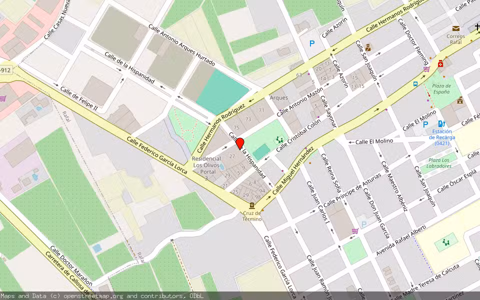 Mapa de Subasta Inmueble (Garaje) en Rafal, Alicante/Alacant