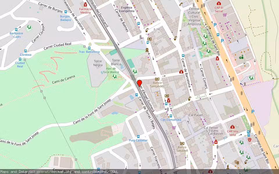 Mapa de Subasta Inmueble (Vivienda) en Sant Vicenç Del Horts, Barcelona