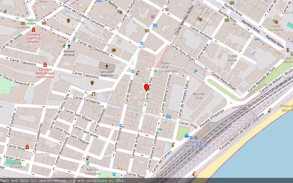 Mapa de Subasta Inmueble (Vivienda) en Tarragona