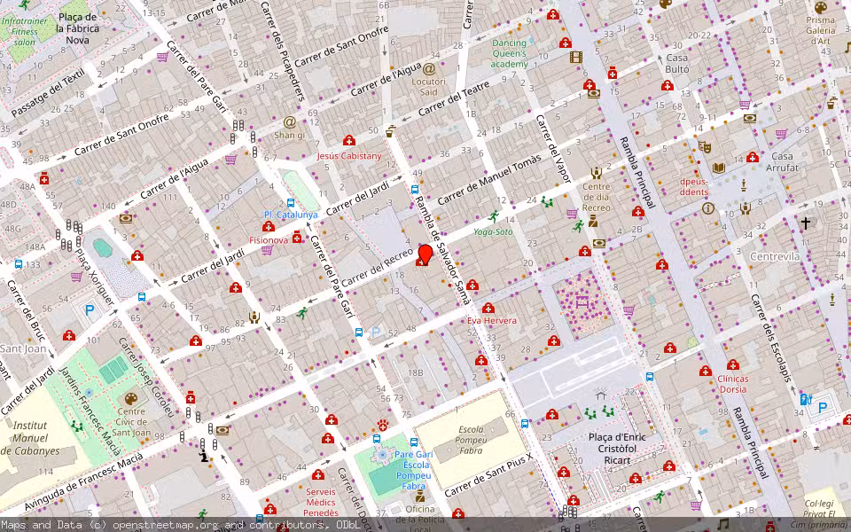 Mapa de Subasta Inmueble (Vivienda) en Vilanova I La Geltru, Barcelona