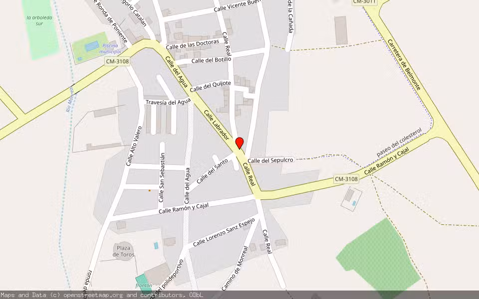 Mapa de Subasta Inmueble (Vivienda) en Osa De La Vega, Cuenca