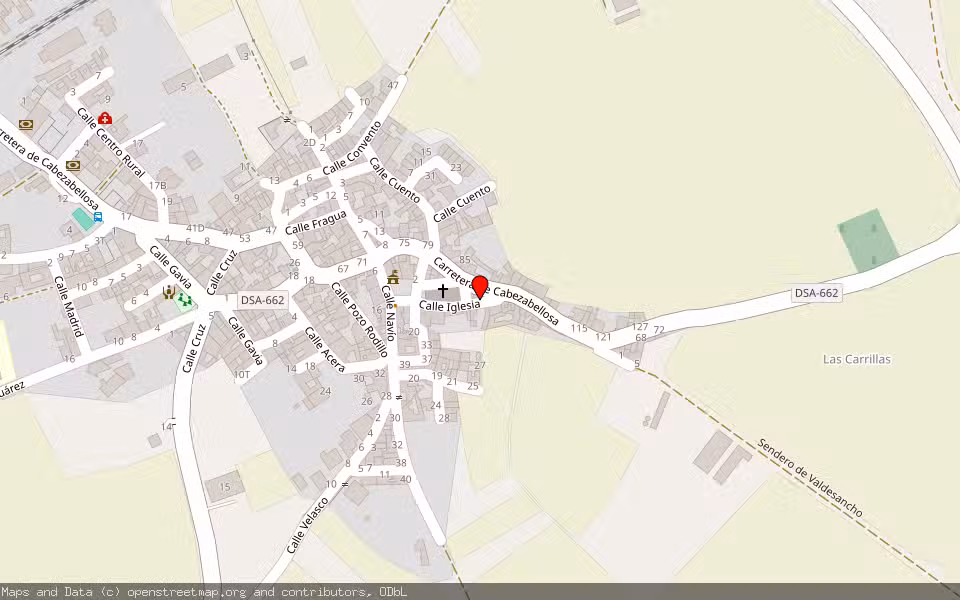 Mapa de Subasta Inmueble (Vivienda) en Gomecello, Salamanca