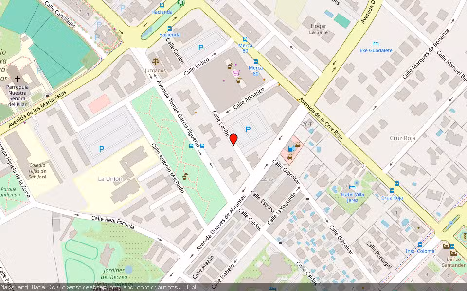 Mapa de Subasta Inmueble (Local comercial) en Jerez De La Frontera, Cádiz