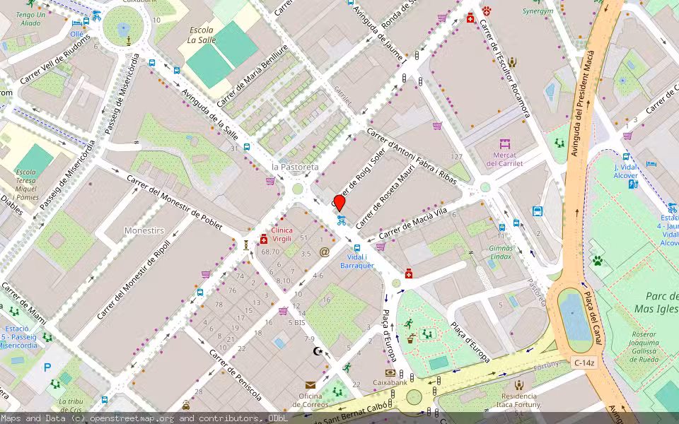 Mapa de Subasta Inmueble (Vivienda) en Reus, Tarragona