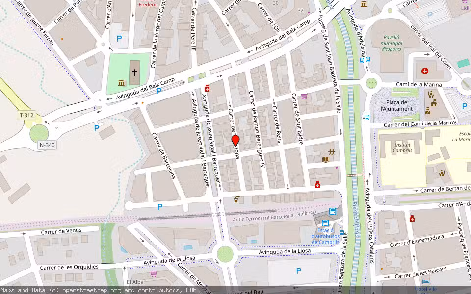 Mapa de Subasta Inmueble (Vivienda) en Cambrils, Tarragona