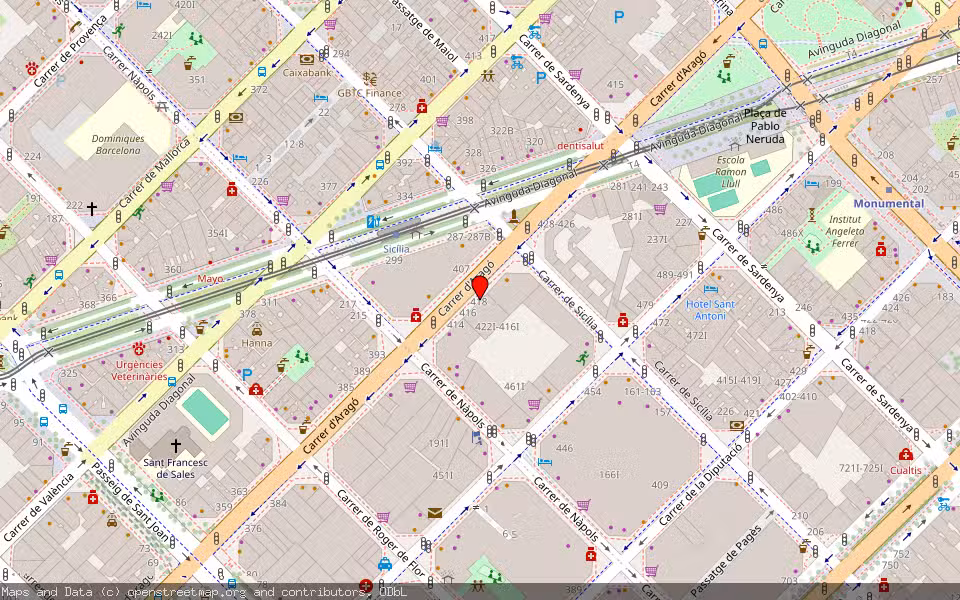 Mapa de Subasta Inmueble (Vivienda) en Barcelona