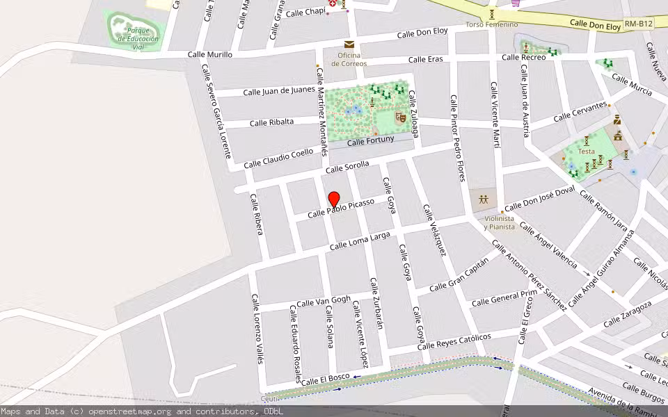 Mapa de Subasta Inmueble (Vivienda) en Ceutí, Murcia