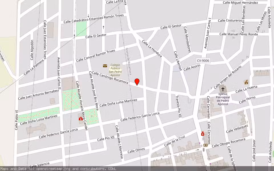 Mapa de Subasta Inmueble (Vivienda) en Granja De Rocamora, Alicante/Alacant