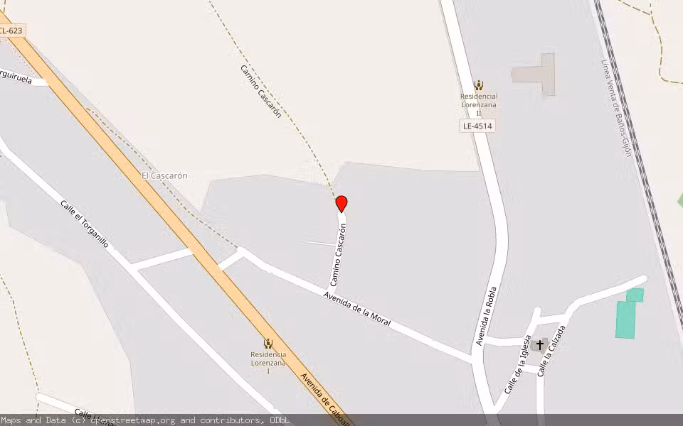 Mapa de Subasta Inmueble (Vivienda) en Lorenzana, León