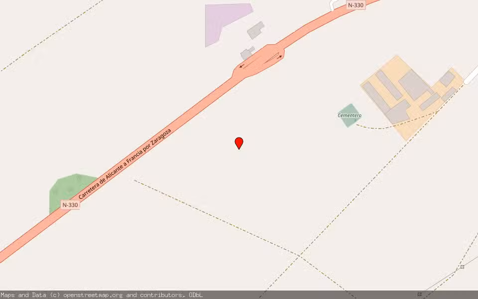 Mapa de Subasta Inmueble (Finca rústica) en Mainar, Zaragoza