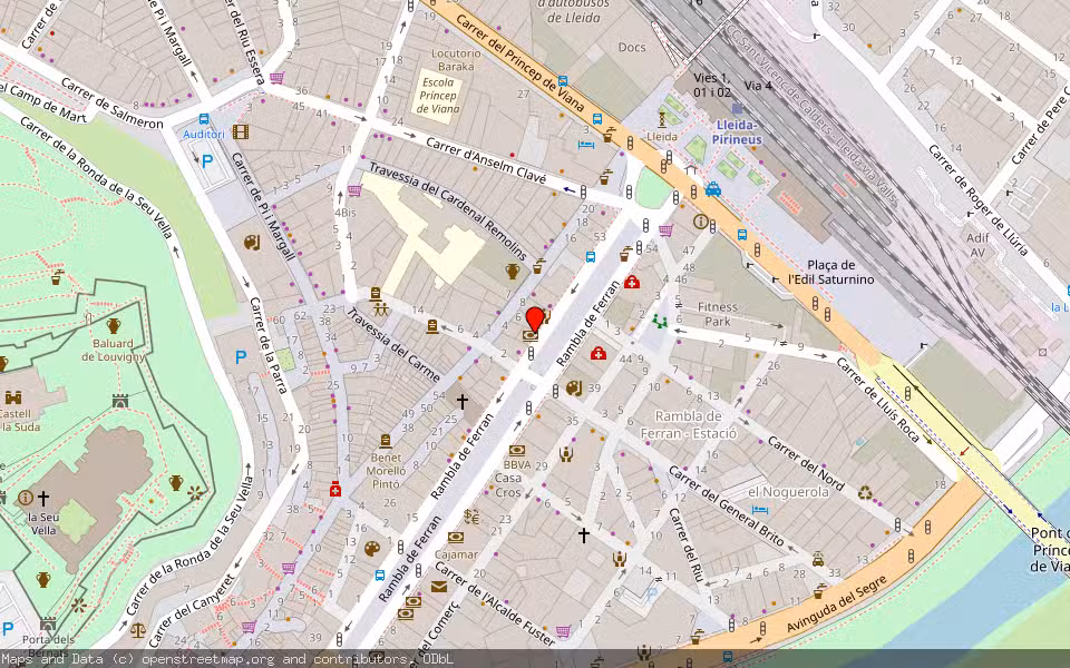 Mapa de Subasta Inmueble (Local comercial) en Lleida