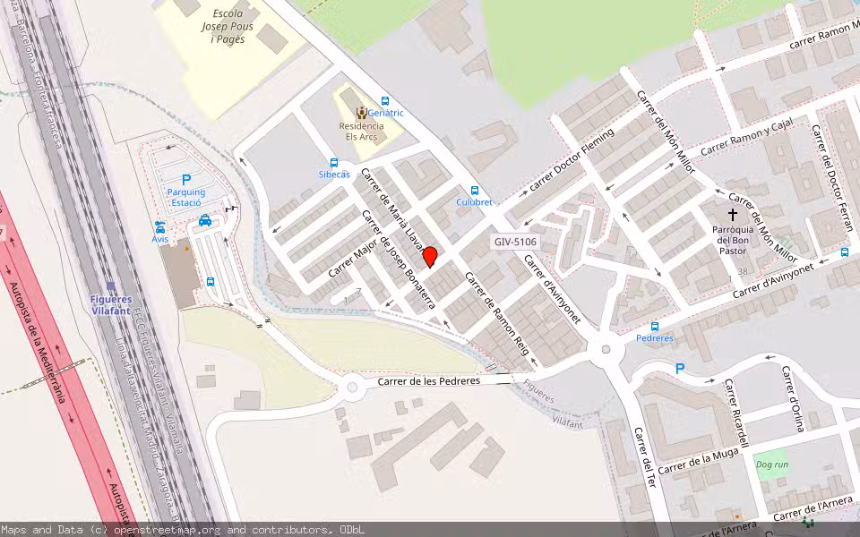 Mapa de Subasta Inmueble (Vivienda) en Figueres, Girona