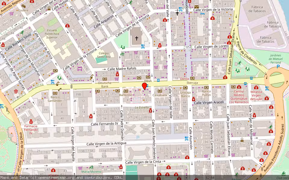 Mapa de Subasta Inmueble (Local comercial) en Sevilla