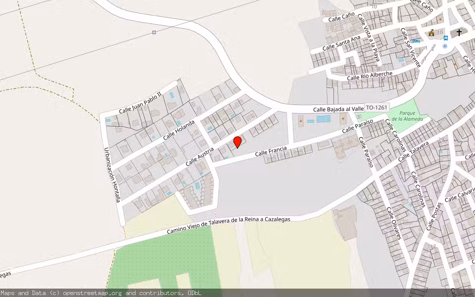 Mapa de Subasta Inmueble (Solar) en Cazalegas, Toledo