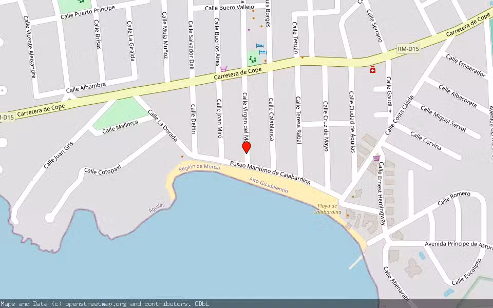 Mapa de Subasta Inmueble (Vivienda) en Águilas, Murcia