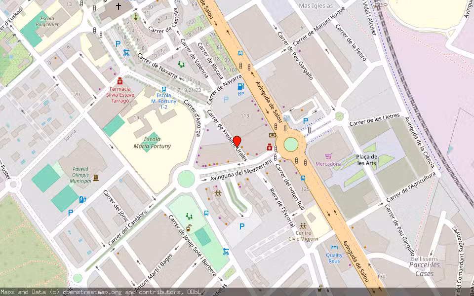 Mapa de Subasta Inmueble (Vivienda) en Reus, Tarragona