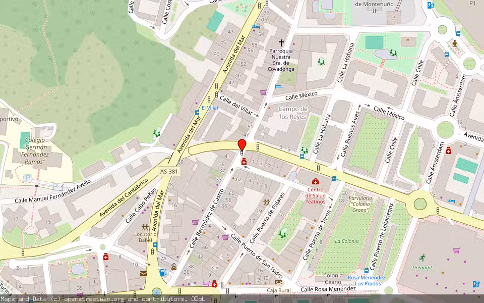 Mapa de Subasta Inmueble (Trastero) en Oviedo, Asturias