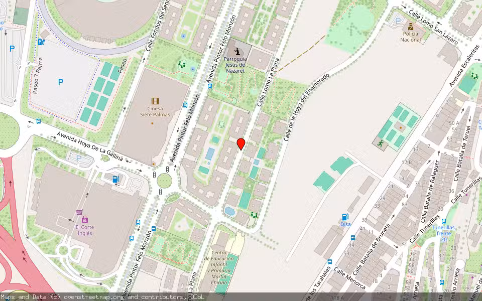 Mapa de Subasta Inmueble (Local comercial) en Las Palmas De Gran Canaria, Las Palmas