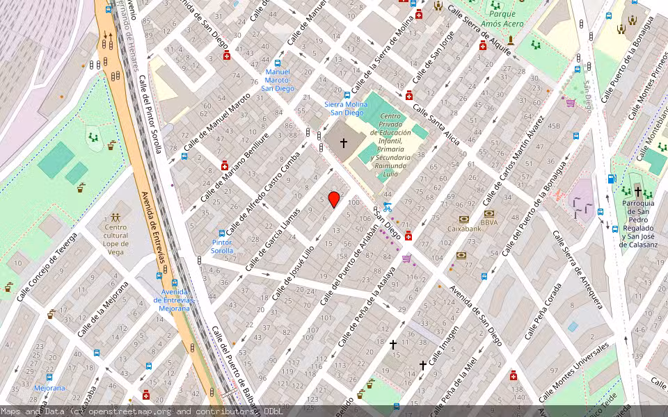Mapa de Subasta Inmueble (Local comercial) en Madrid
