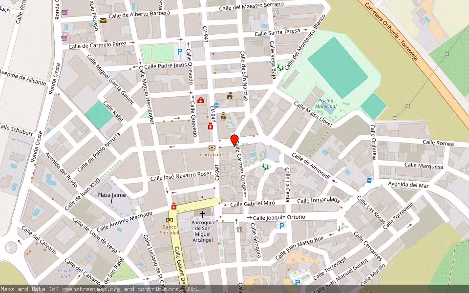 Mapa de Subasta Inmueble (Vivienda) en San Miguel De Salinas, Alicante/Alacant