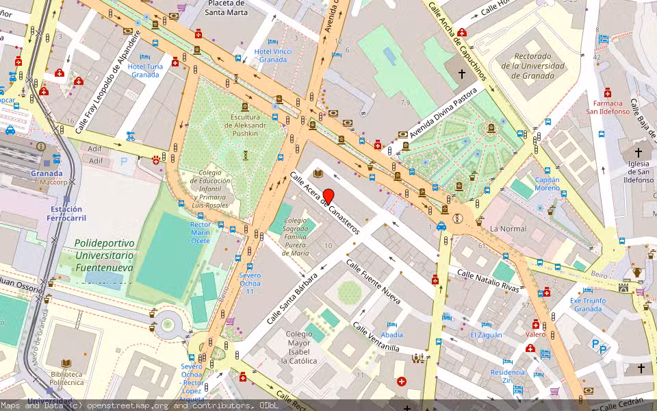 Mapa de Subasta Inmueble (Vivienda) en Granada
