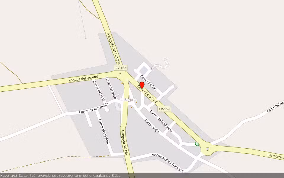 Mapa de Subasta Inmueble (Solar) en Vall D'alba, Castellón/Castelló