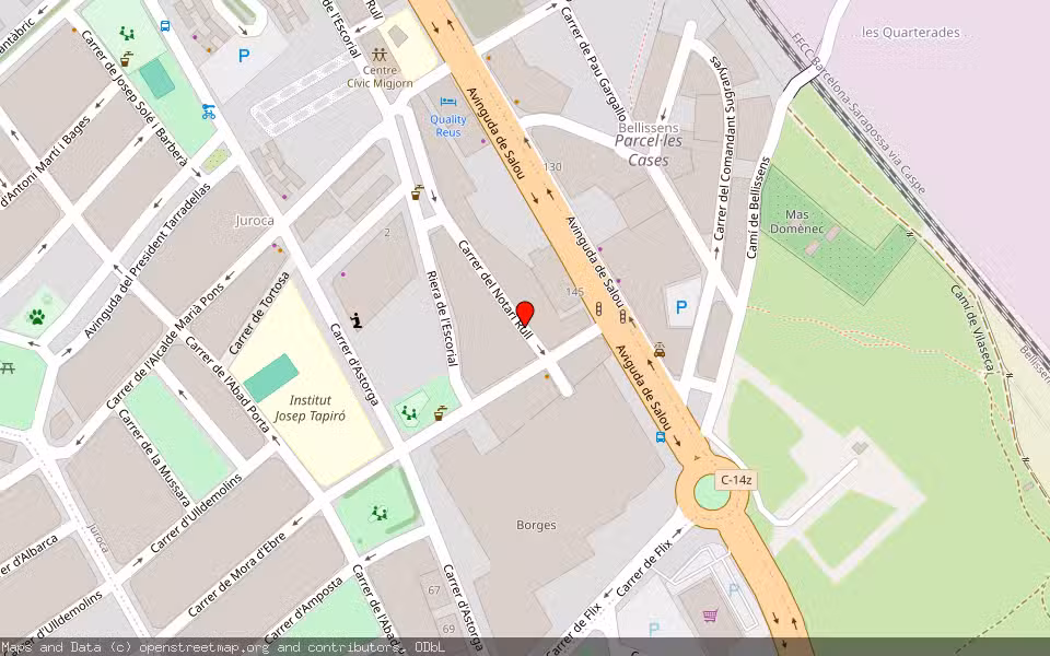 Mapa de Subasta Inmueble (Vivienda) en Reus, Tarragona