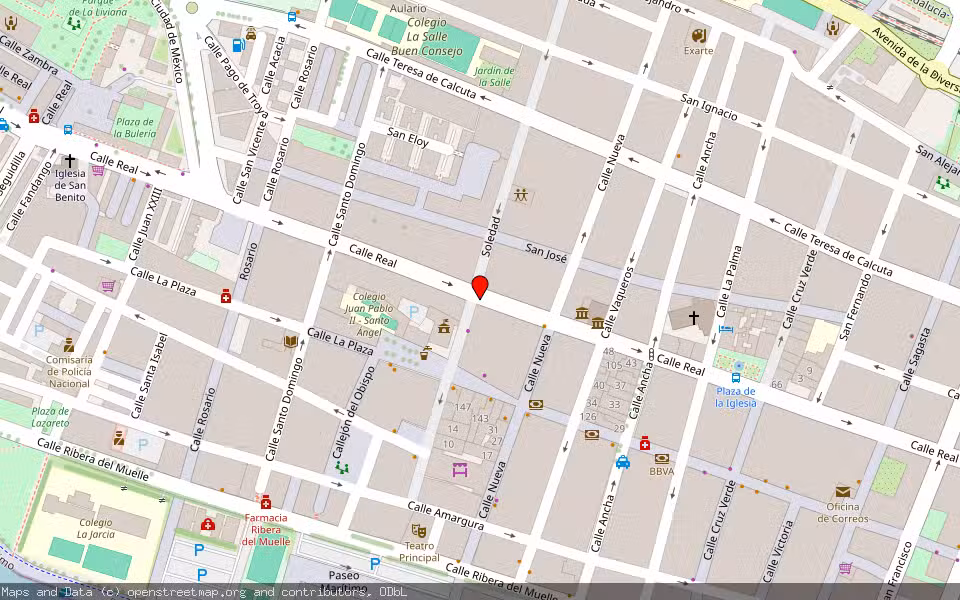 Mapa de Subasta Inmueble (Garaje) en Puerto Real, Cádiz