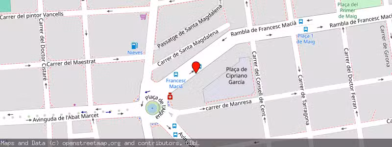 Mapa de Subasta de Inmueble (Vivienda) en Terrassa, Barcelona 