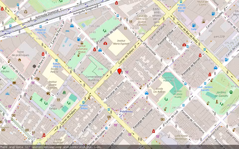 Mapa de Subasta Inmueble (Vivienda) en Barcelona