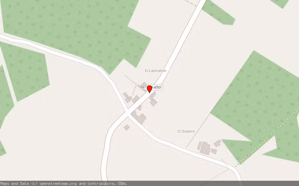 Mapa de Subasta Inmueble (Vivienda) en Mesía, A Coruña