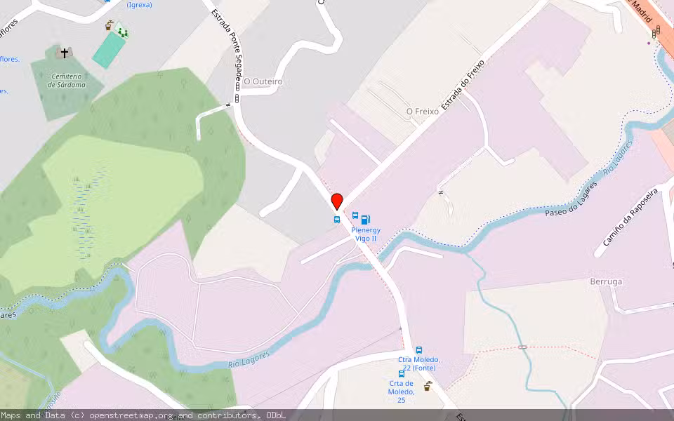 Mapa de Subasta Inmueble (Nave industrial) en Vigo, Pontevedra