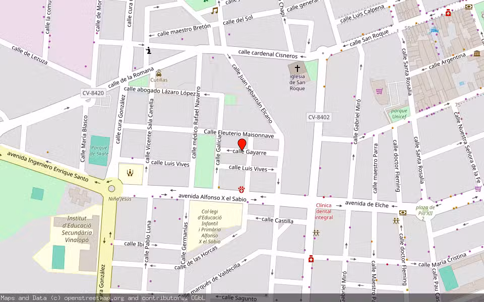 Mapa de Subasta Inmueble (Vivienda) en Novelda, Alicante/Alacant