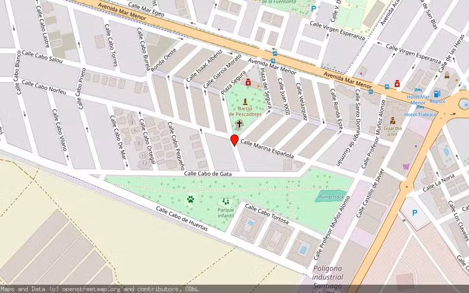 Mapa de Subasta Inmueble (Vivienda) en San Javier, Murcia