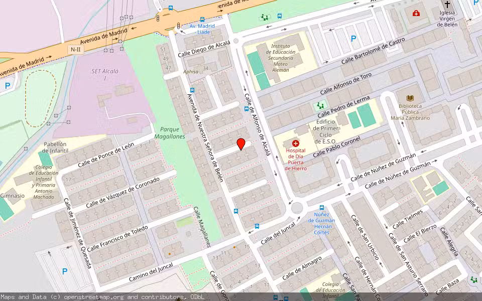 Mapa de Subasta Inmueble (Vivienda) en Alcala De Henares, Madrid