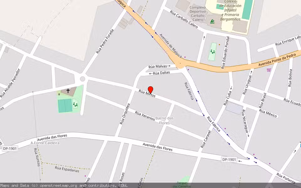 Mapa de Subasta Inmueble (Vivienda) en Carballo, A Coruña